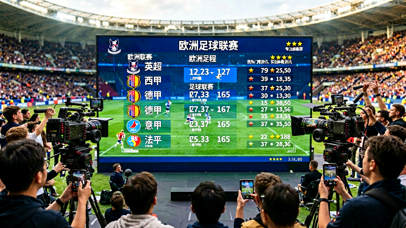 欧洲五大足球联赛赛事直播与赛程数据覆盖